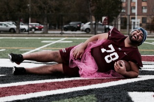 McMaster University Football Team, Supporting the Annual Think Pink Campaign for Breast Cancer Awareness